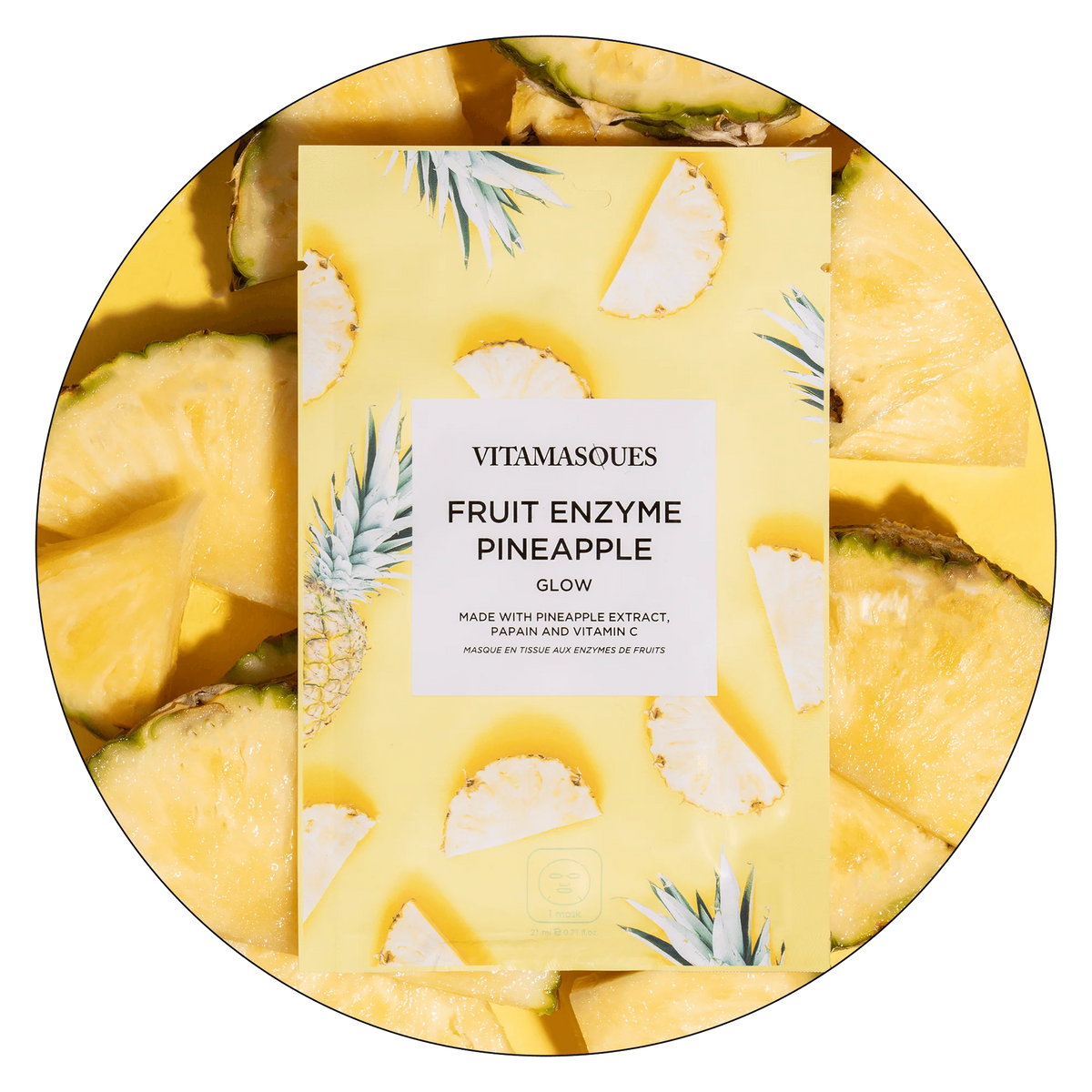 Fruit Enzyme Pineapple Face Sheet Mask
