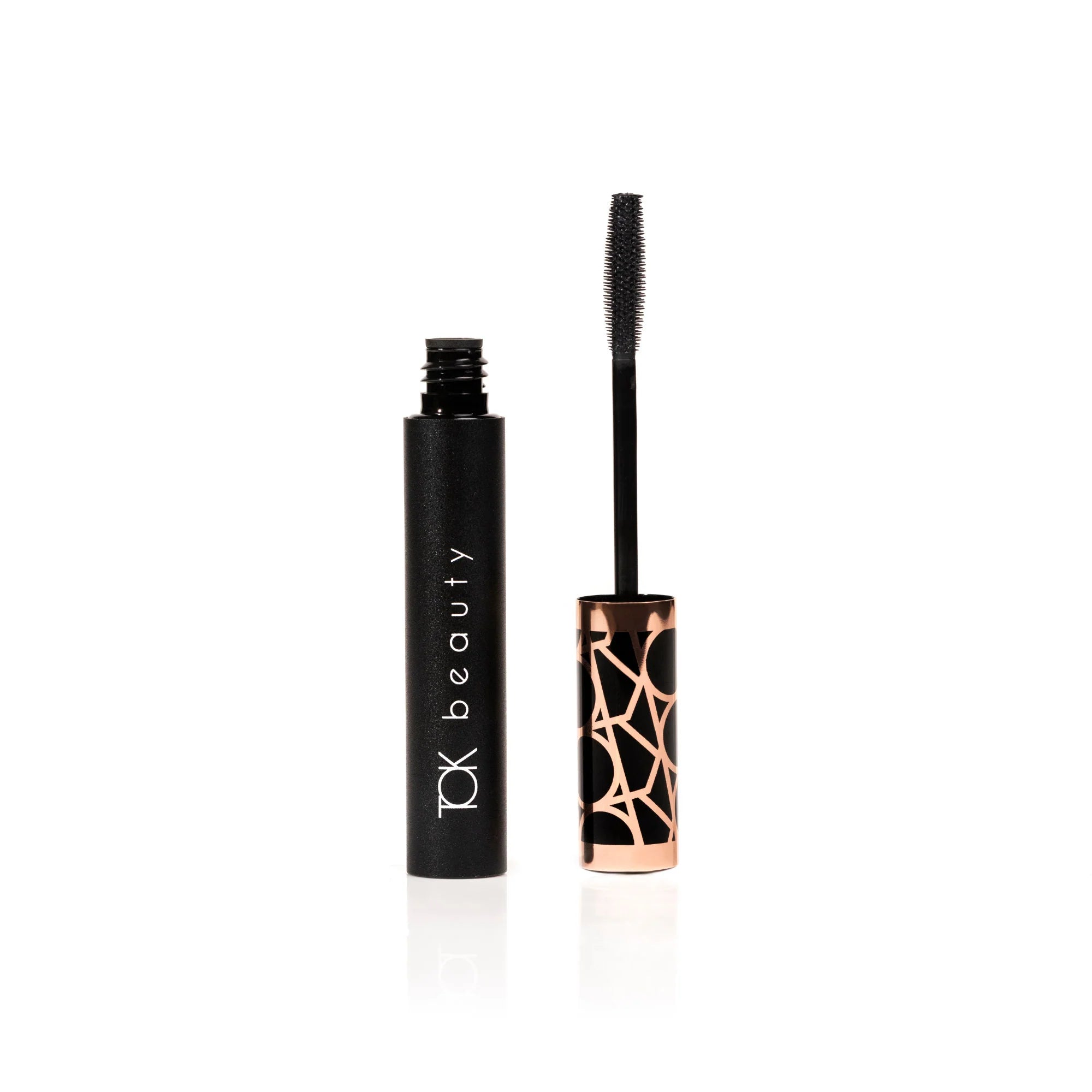 Tok beauty mascara with wand and color showing.